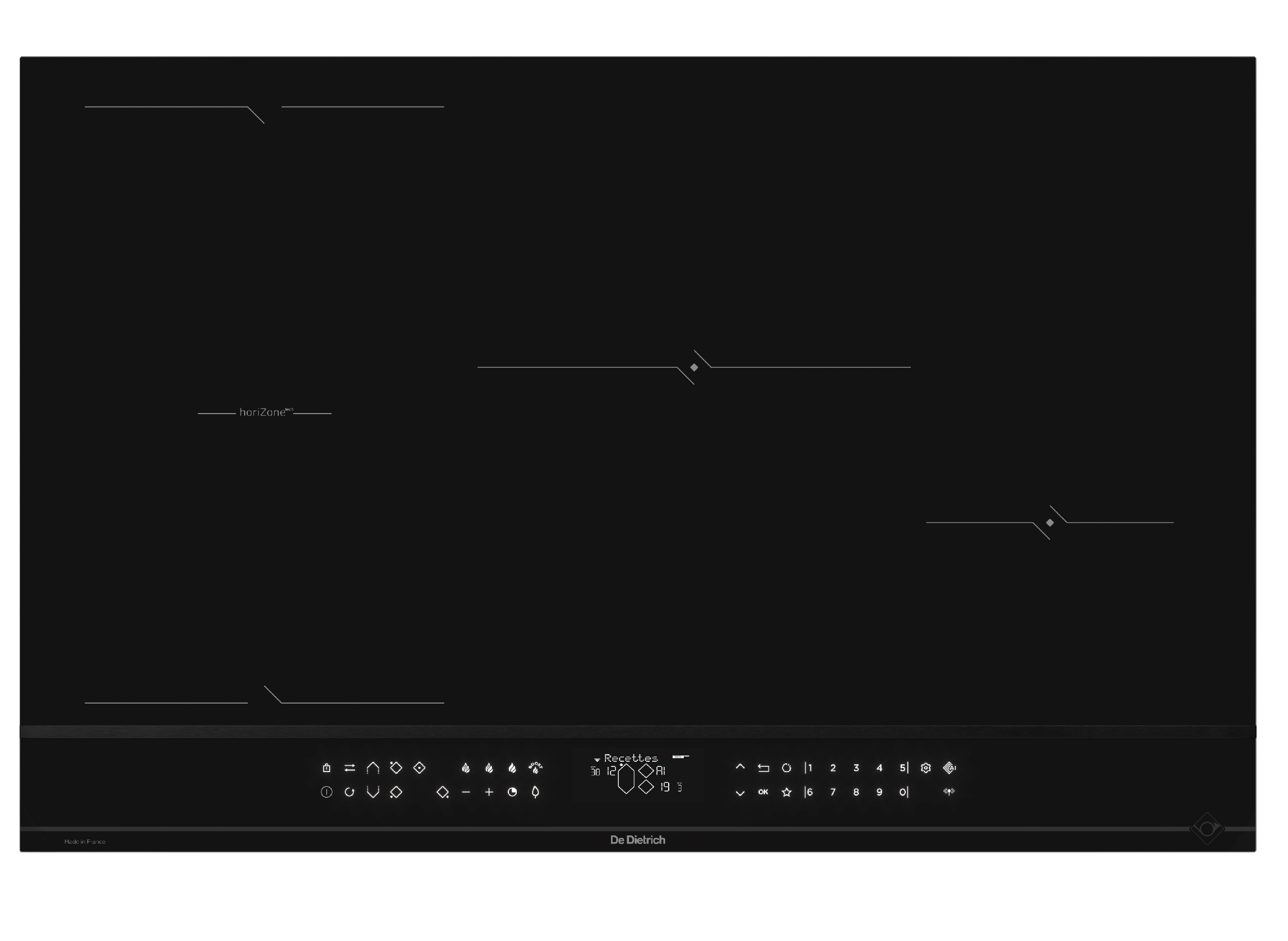 Infinite Black provedení varné desky De Dietrich DPI4831BT 